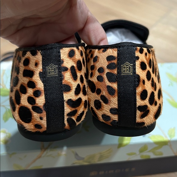 NWT - BIRDIES ‘Starling’ Leopard / Cheetah Print HairCalf Loafers & Dust Bag - Picture 4 of 8